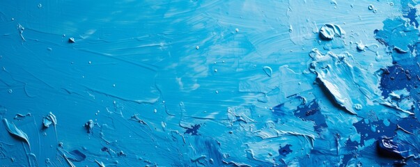 blue background paint strokes.