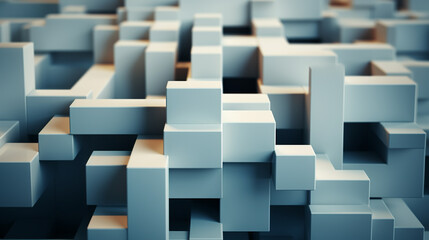 Obraz premium Abstract 3d geometric composition, background design