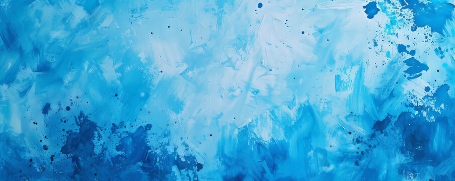 blue background paint strokes.