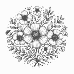 Ilustração de flor em SVG
