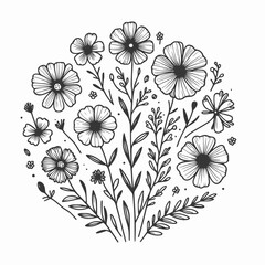 Ilustração de flor em SVG