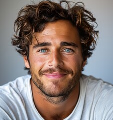 Fototapeta premium smiling person isolated on a white background