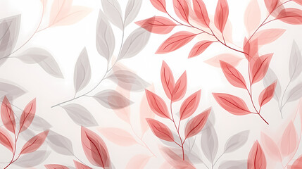 Warm, light leaf pattern embraces the beauty of the season