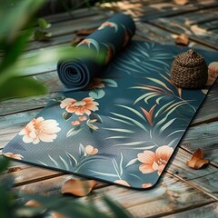 Colorful yoga mat