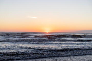 Fototapeta premium Sunrise on the beach - Argentina