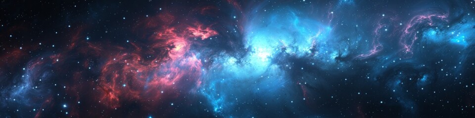 Obraz premium space landscape background.