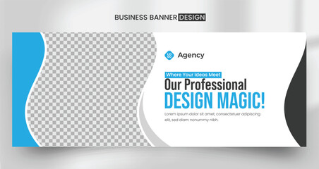 attractive abstract creative corporate business marketing social media facebook cover banner post design template