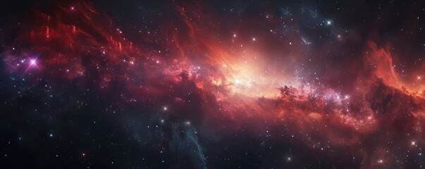 Naklejka premium space landscape background.