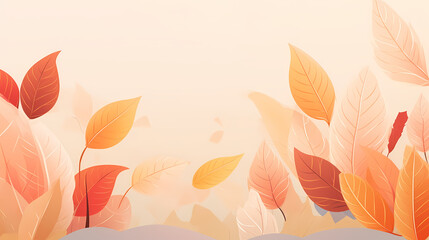 Fototapeta premium Abstract leaves background pattern in digital art