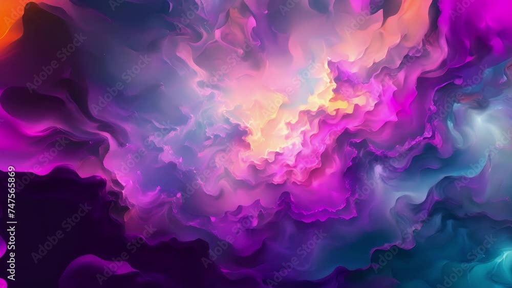 Poster a fluid canvas of shimmering shades painted across the sky in a mesmerizing display of iridescence.