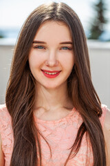 Obraz premium Portrait of a young beautiful girl