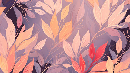 Seamless background picture, leaves pattern