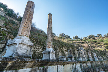 Scenic views from Magnesia which was an ancient Greek city in Ionia,  at an important location...