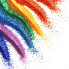 Fototapeta premium colorful rainbow sand background.