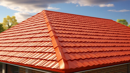 Fototapeta premium house roof,house roof top view