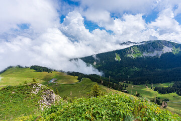 Naklejka premium paysage de montagne à Chatel en France