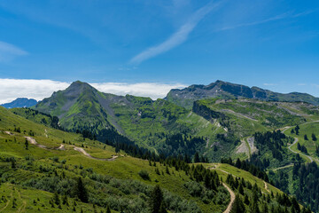 Fototapeta na wymiar Les plus beaux clichés de paysages de Montagne Chatel France
