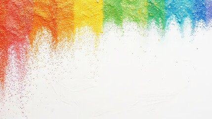 colorful rainbow sand background.