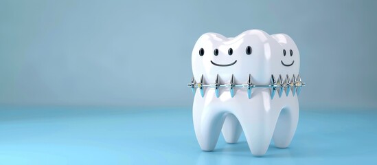 orthodontic dental care - obrazy, fototapety, plakaty
