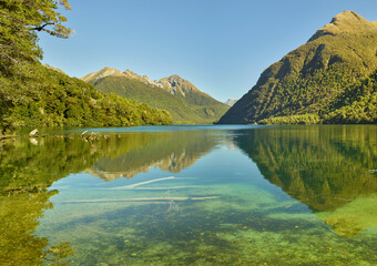 Lake Gunn, Fiordland Nationalpark, Southland, Südinsel, Neuseeland, Ozeanien