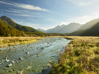 Eglinton River, Fiordland Nationalpark, Southland, Südinsel, Neuseeland, Ozeanien