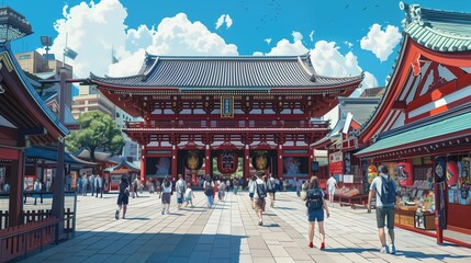 Bustling Asakusa: A Blend of Tradition and Modernity