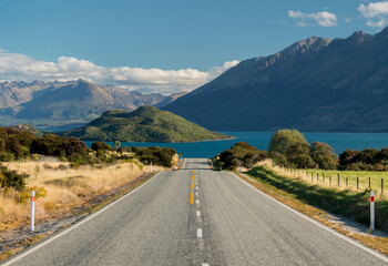 Mt. Earnslaw, Glenorchy-Queenstown Road, Lake Wakatipu, Otago, Südinsel, Neuseeland, Ozeanien