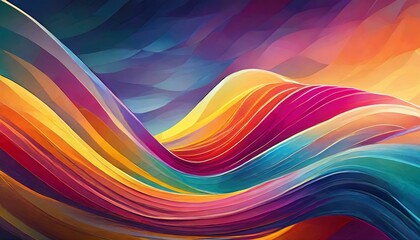 Obraz premium abstract colorful wave background