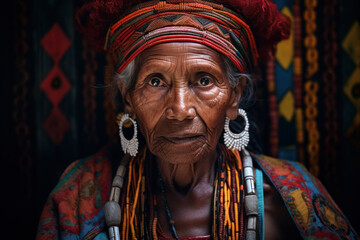 Portrait of an old woman