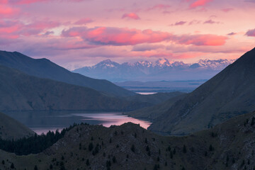 Lake Benmore, Benmore Peninsula, Canterbury, Südinsel, Neuseeland, Ozeanien