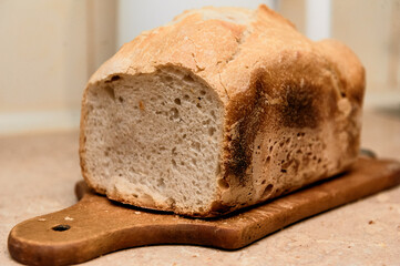 homemade bread pastry, crispy crust, fresh bread house bakery, white bread