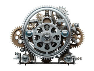 Watch movement gears.