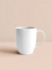 Blank white mug mockup