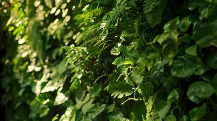 Obraz premium Green wall vertical garden friendly green nature