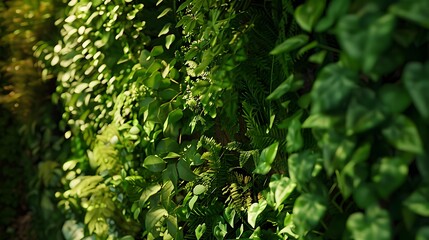 Obraz premium Green wall vertical garden friendly green nature