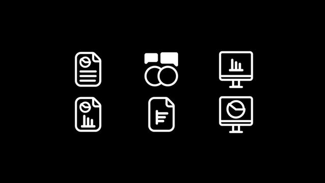 Analytics Animated Icons set for Motion Graphics and website with alpha channel on transparent background
Part 6