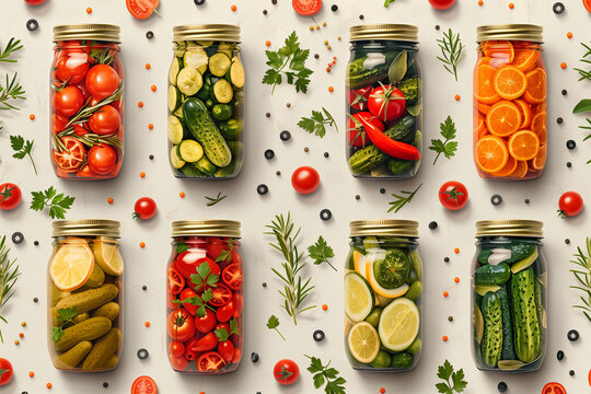 jars with pickels pattern (5)