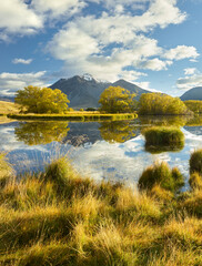 namenloser See im Ahuriri Valley, Barrier Range, Canterbury, Südinsel, Neuseeland, Ozeanien