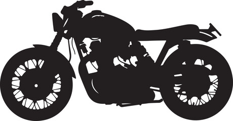 Obraz premium Motorcycle silhouette vector