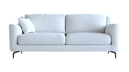  A sophisticated and modern sofa, transparent background