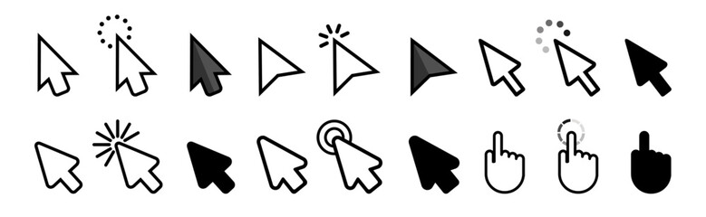Cursor icons set