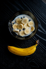 Morning delight: A banana, yogurt, and granola ensemble for a wholesome start