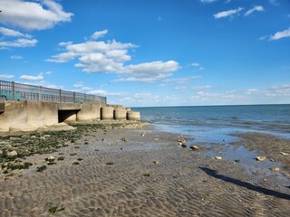 low tide beach
