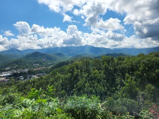 Obraz premium mountain range with clouds