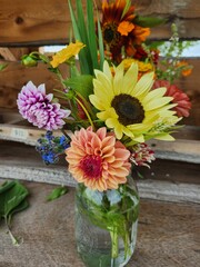 bouquet of flowers in a vase