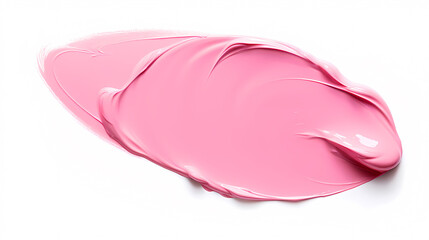 Luxurious lipstick stroke application closeup, cosmetic composition isolated for use in beauty products