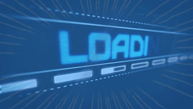 Animation of lines over loading bar
