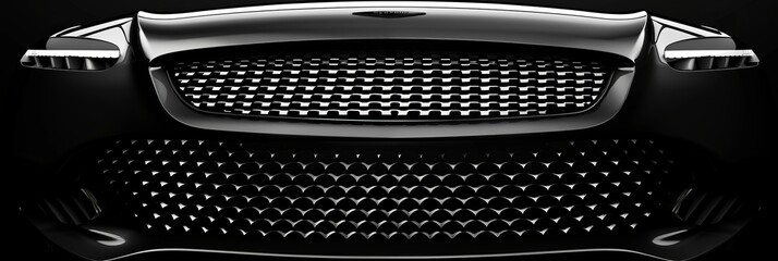 Car grill. car detail on the outside. - obrazy, fototapety, plakaty