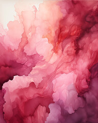 Fototapeta premium Abstract Fluid Art in Shades of Crimson, Pink, and Purple with Soft, Dynamic Textures