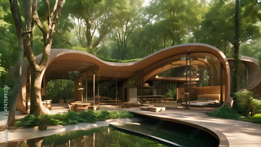 Poster a private retreat unlike any other this glhouse is a sanctuary of serenity with a canopy of trees pr